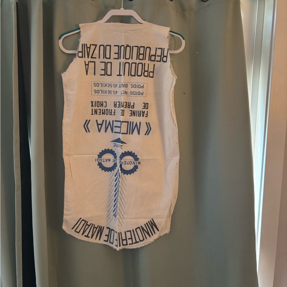 Homemade Vintage Feed-sack Dress! Fits XS-OOAK - Picture 5 of 16